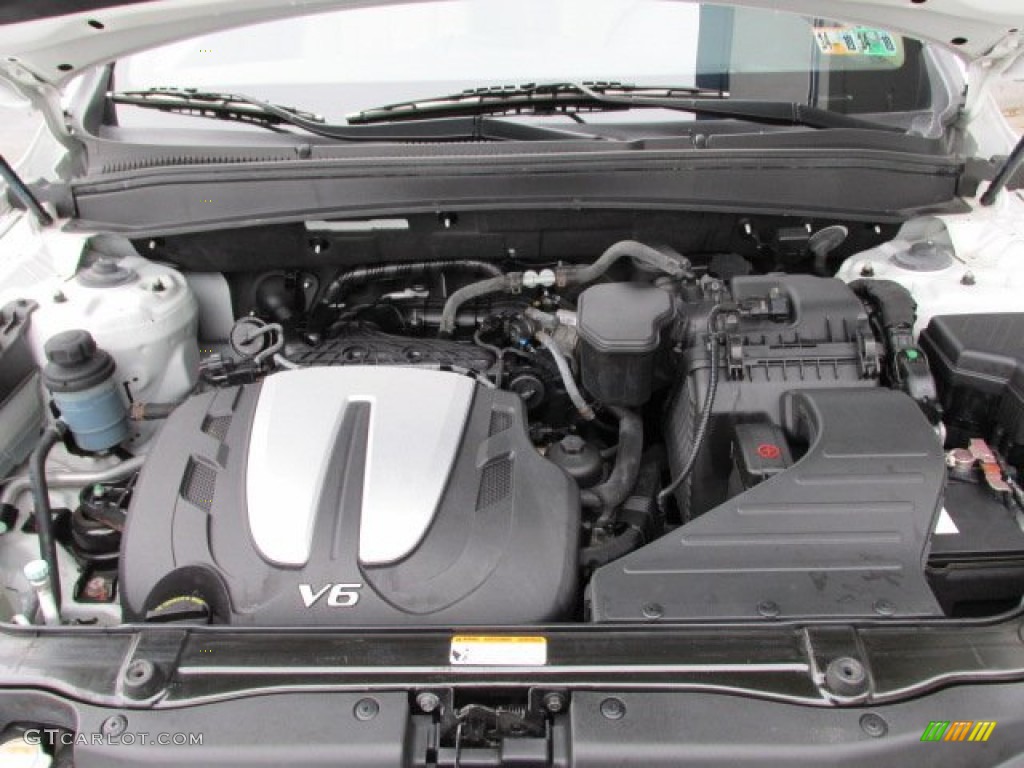 2010 Santa Fe Limited 4WD - Pearl White / Beige photo #10