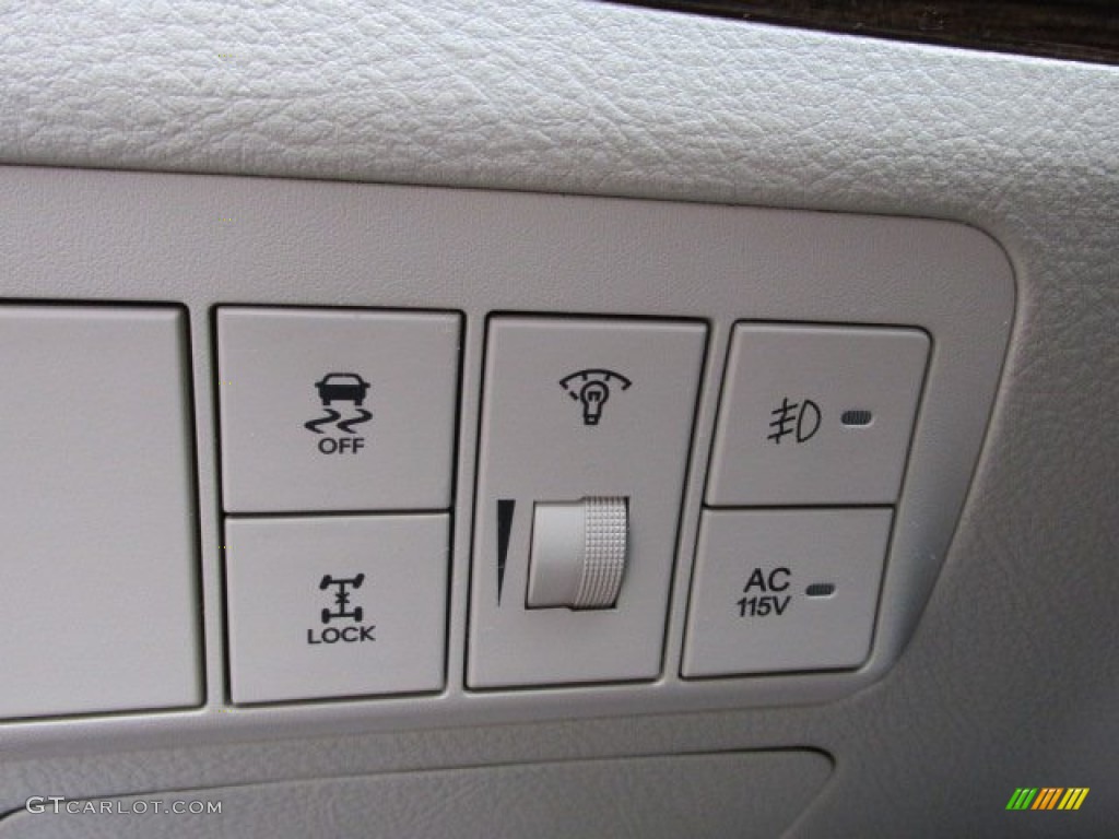 2010 Santa Fe Limited 4WD - Pearl White / Beige photo #16
