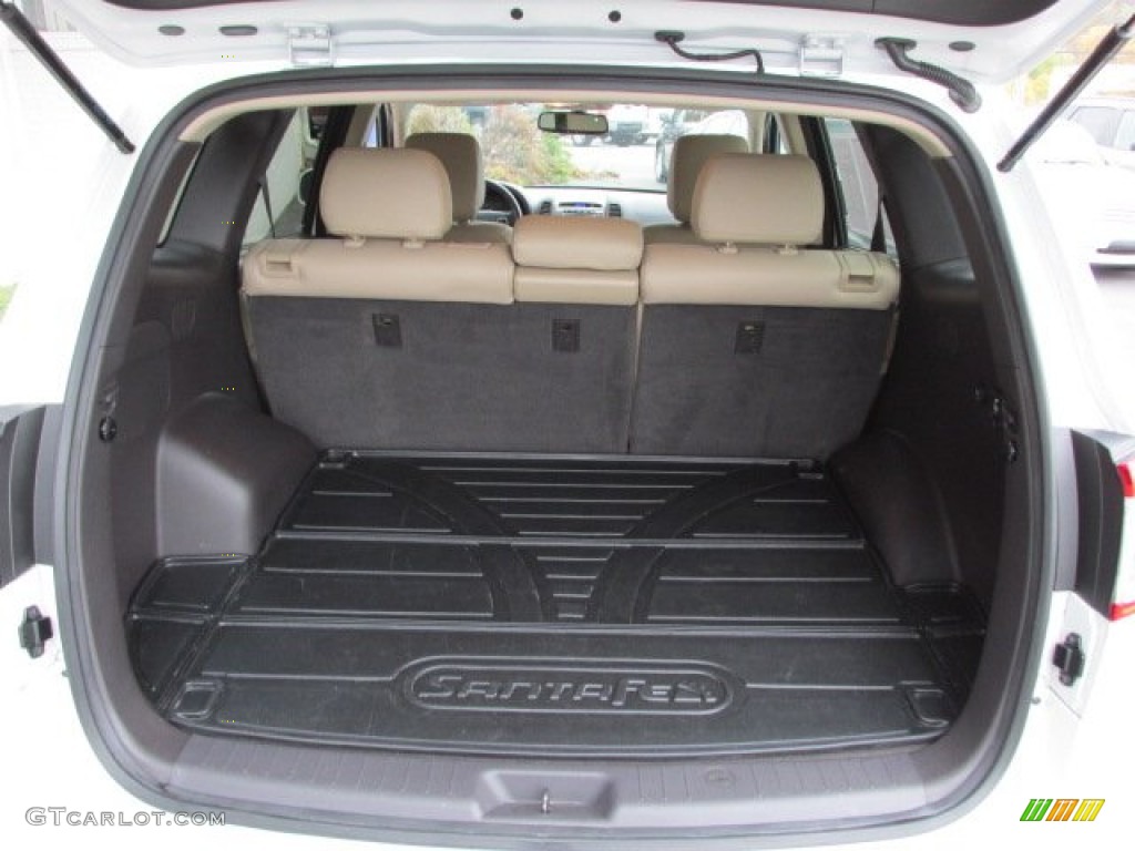 2010 Santa Fe Limited 4WD - Pearl White / Beige photo #22