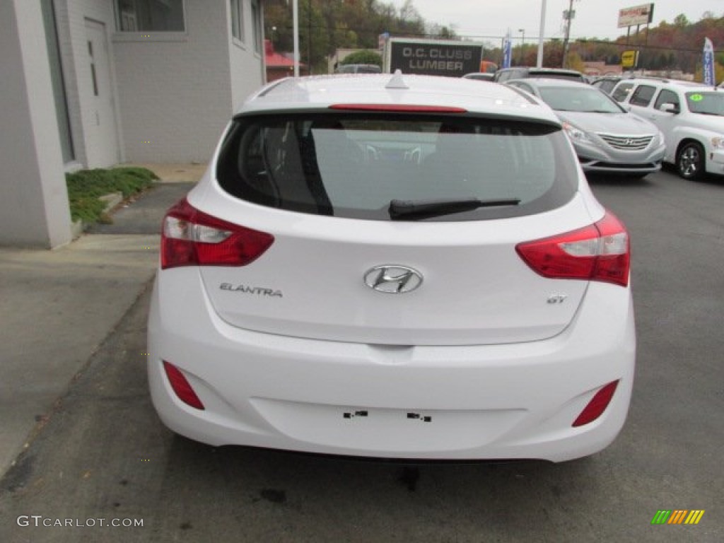 2013 Elantra GT - Monaco White / Black photo #6