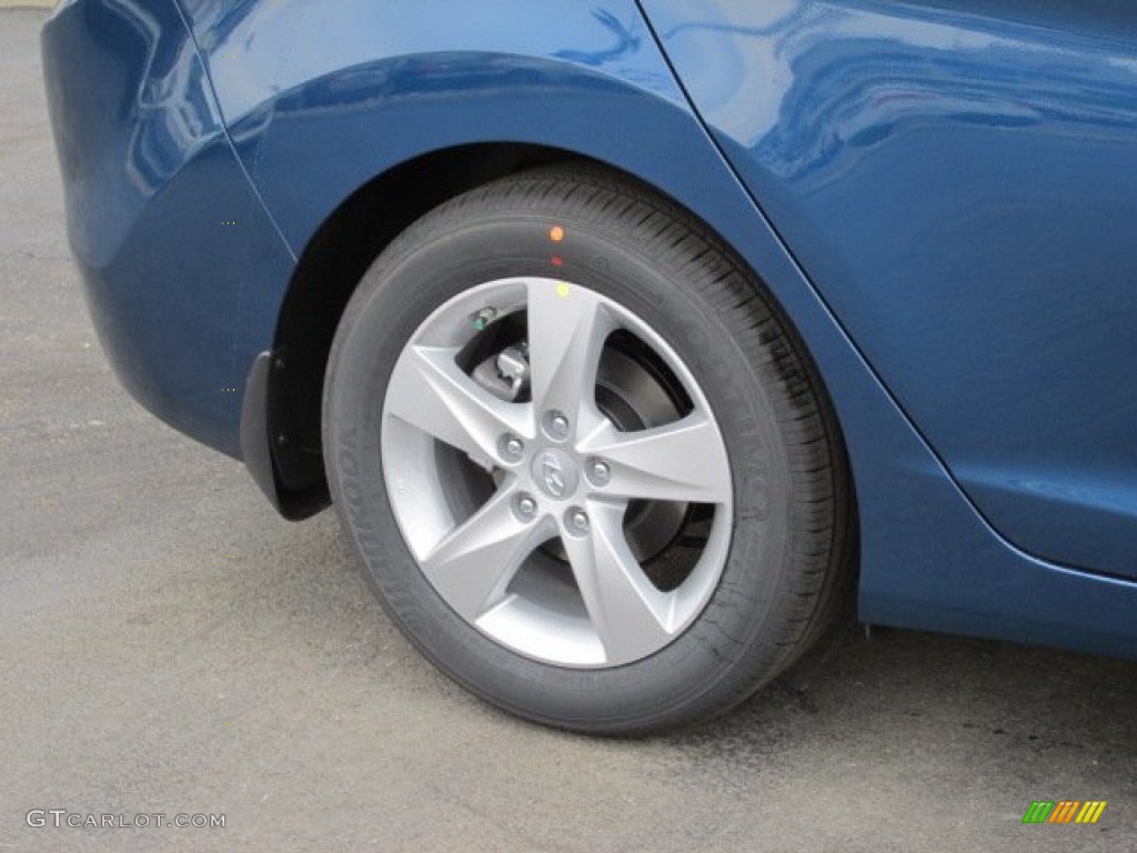 2013 Elantra GLS - Windy Sea Blue / Beige photo #3