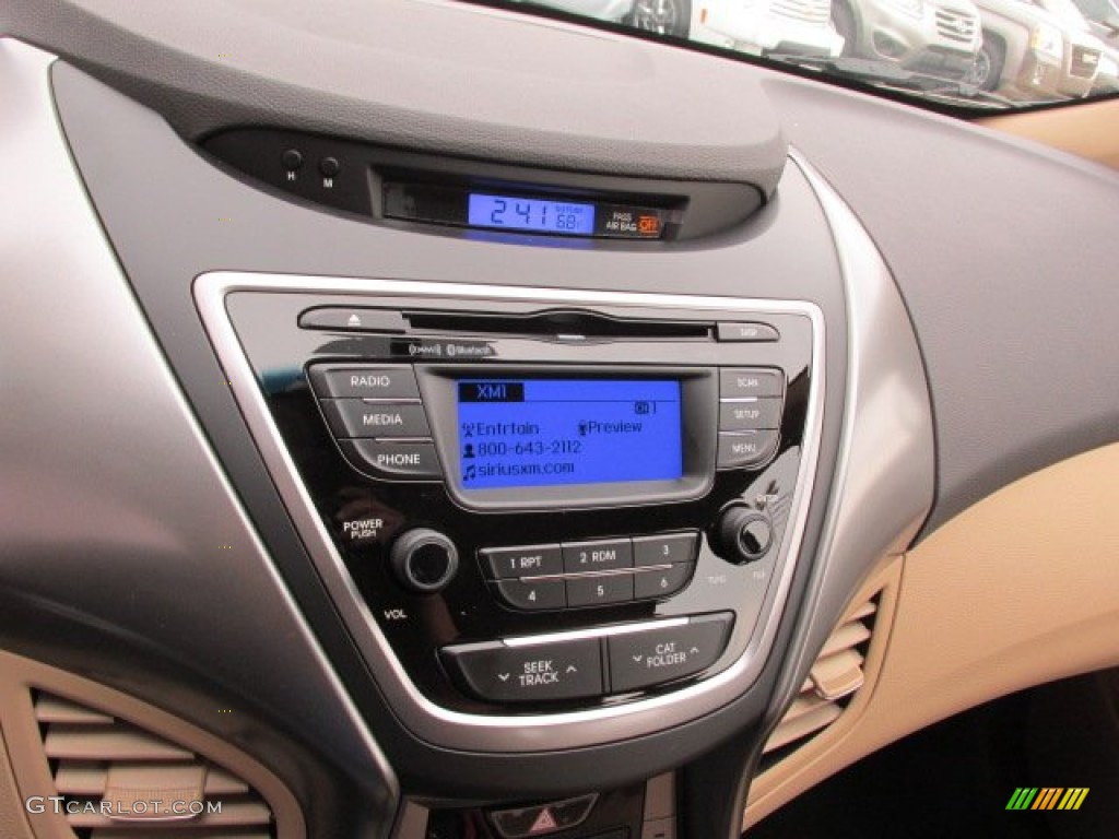 2013 Elantra GLS - Windy Sea Blue / Beige photo #12