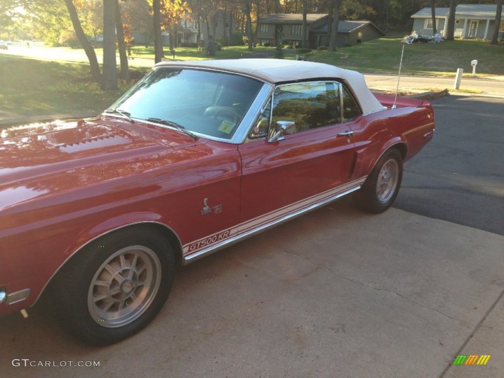 1968 Mustang Shelby GT500 KR Convertible - Candy Apple Red / Saddle photo #8