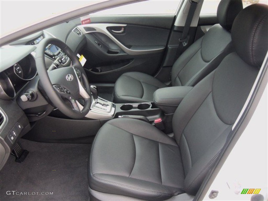 2013 Elantra Limited - Shimmering White / Black photo #5