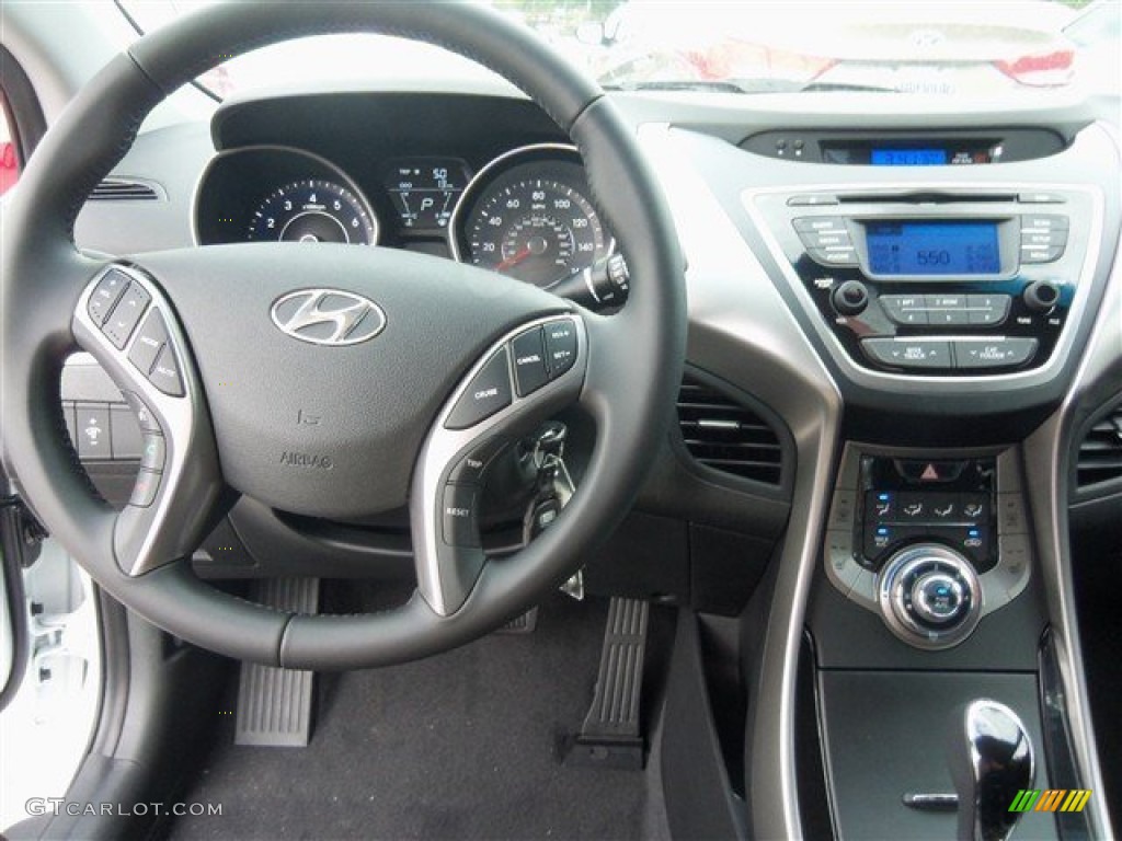 2013 Elantra Limited - Shimmering White / Black photo #6