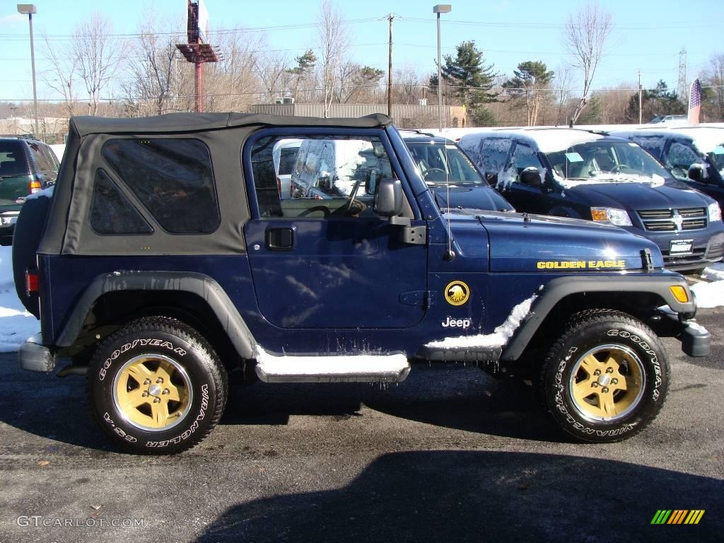 2006 Wrangler Sport 4x4 Golden Eagle - Midnight Blue Pearl / Dark Slate Gray photo #3