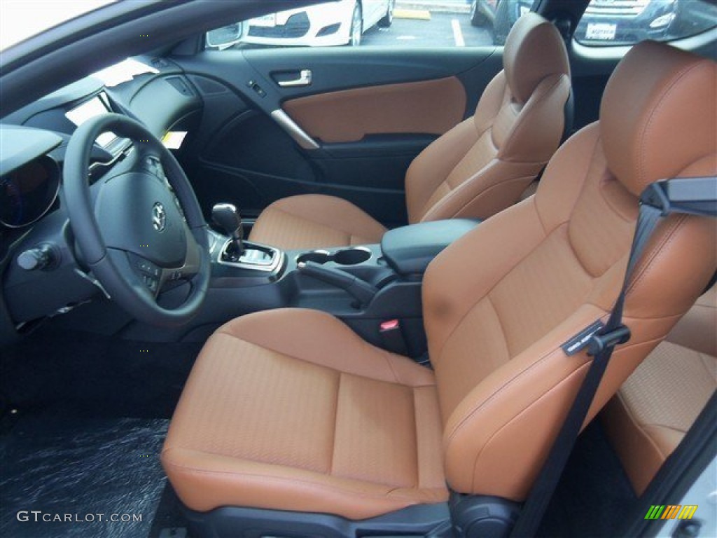2013 Genesis Coupe 3.8 Grand Touring - Platinum Metallic / Tan Leather photo #5
