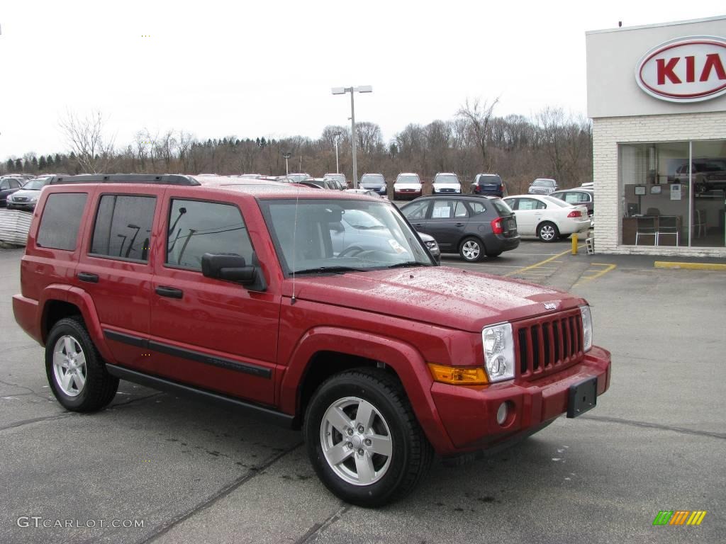 2006 Commander 4x4 - Inferno Red Pearl / Khaki photo #1