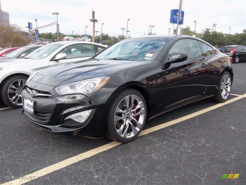 2013 Genesis Coupe 3.8 Grand Touring - Becketts Black / Red Leather/Red Cloth photo #1