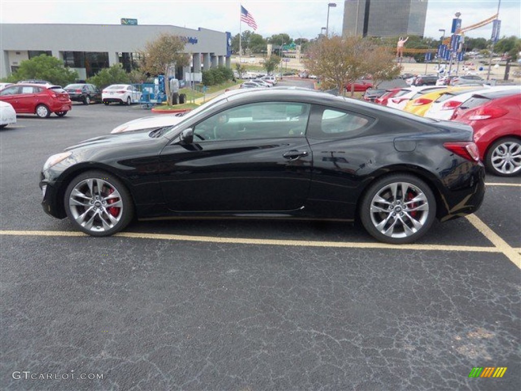 2013 Genesis Coupe 3.8 Grand Touring - Becketts Black / Red Leather/Red Cloth photo #3