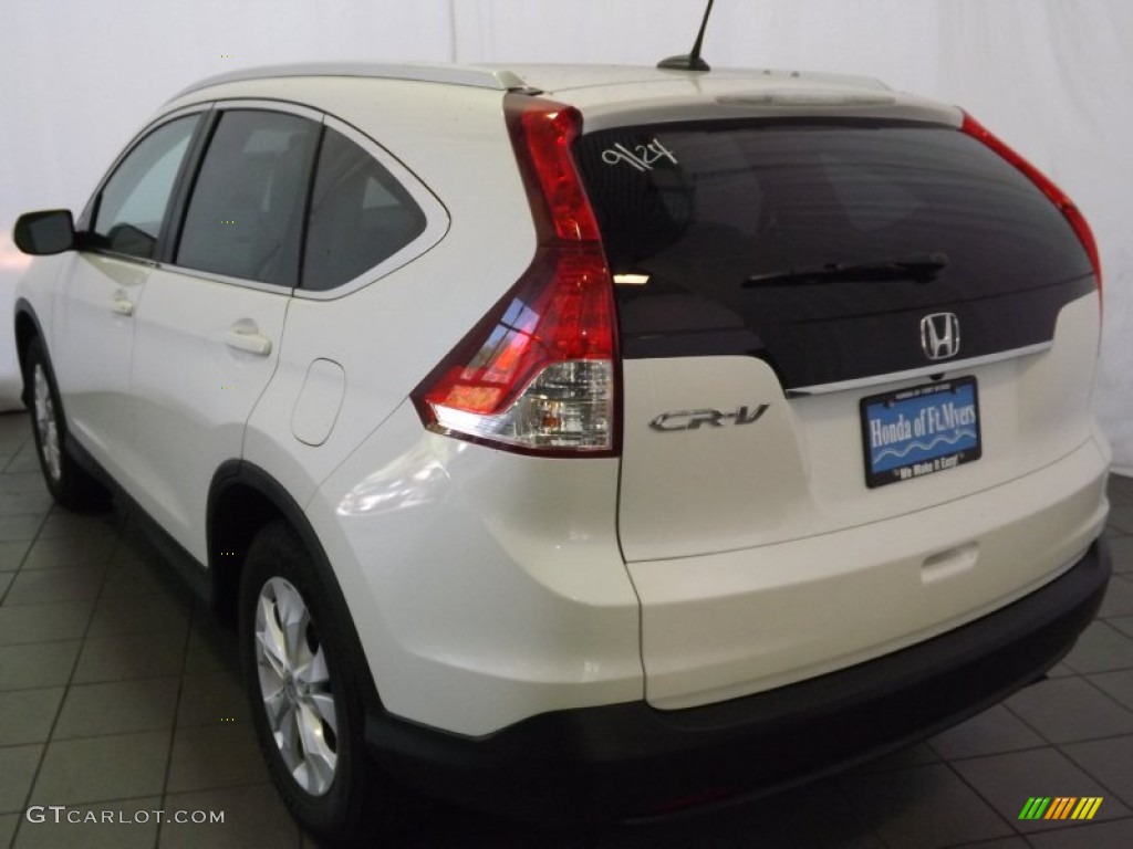 2014 CR-V EX-L - White Diamond Pearl / Beige photo #7