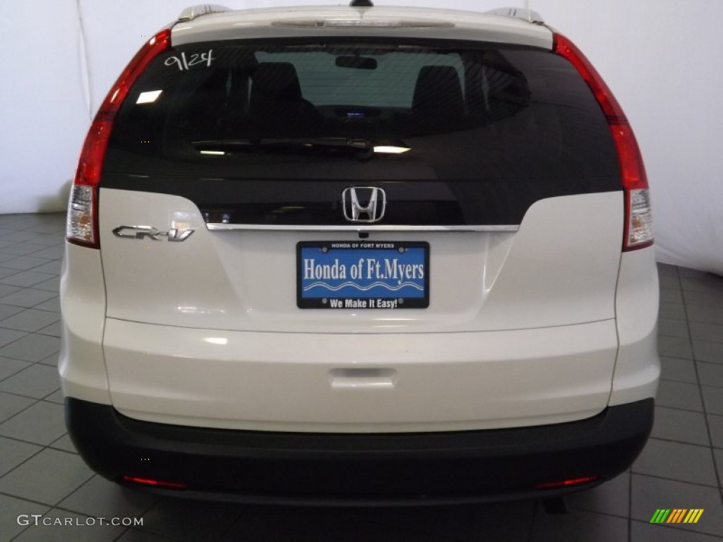 2014 CR-V EX-L - White Diamond Pearl / Beige photo #8