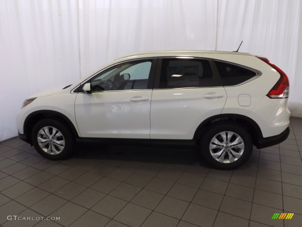 2014 CR-V EX-L - White Diamond Pearl / Beige photo #9