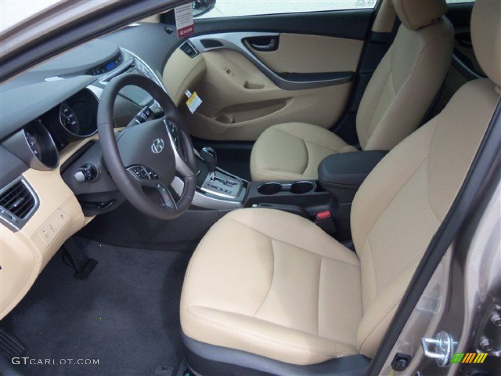 2013 Elantra Limited - Desert Bronze / Beige photo #5