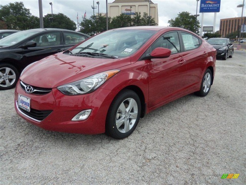 2013 Elantra GLS - Red / Gray photo #1