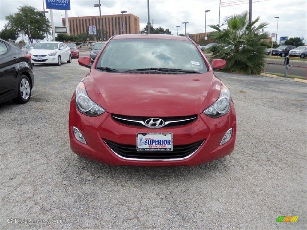 2013 Elantra GLS - Red / Gray photo #2