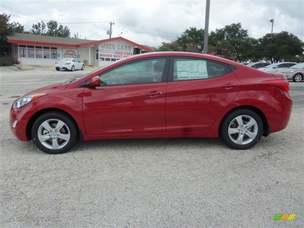 2013 Elantra GLS - Red / Gray photo #3