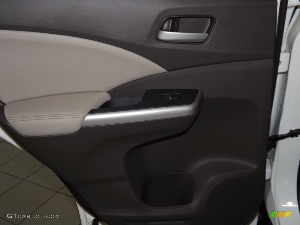2014 CR-V EX-L - White Diamond Pearl / Beige photo #26