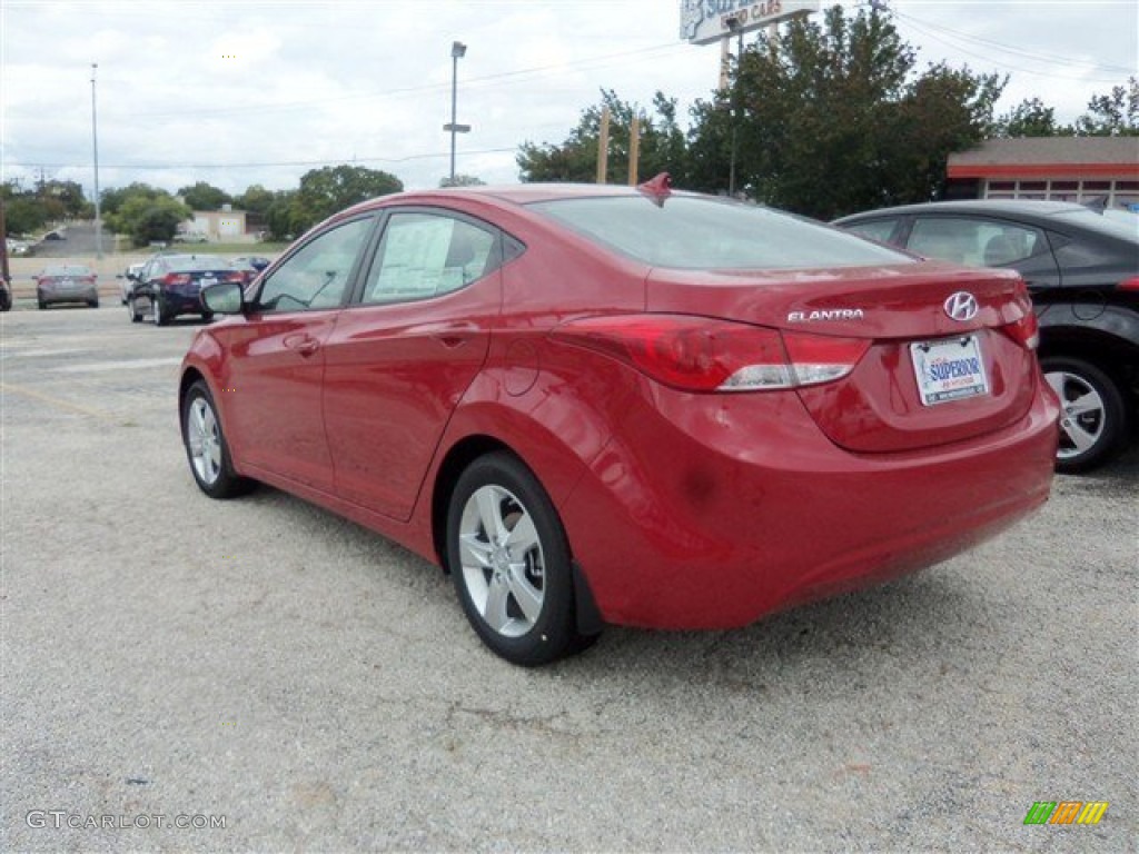2013 Elantra GLS - Red / Gray photo #4