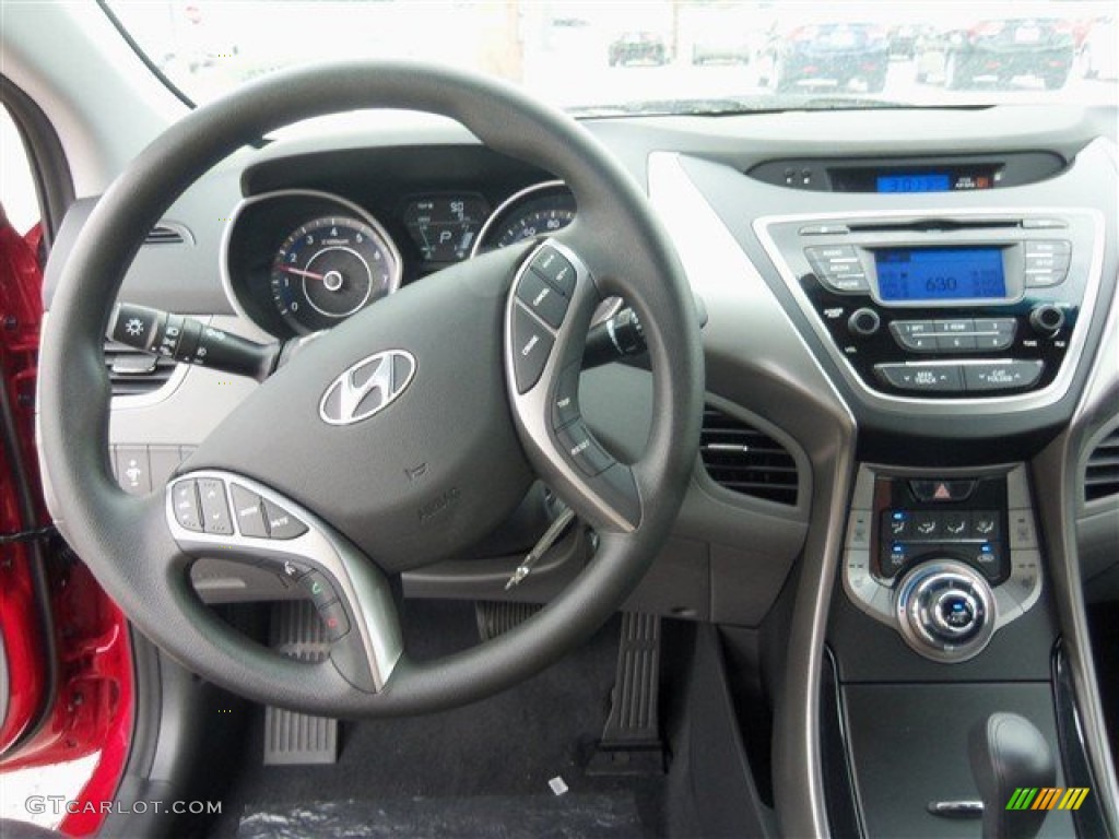 2013 Elantra GLS - Red / Gray photo #5