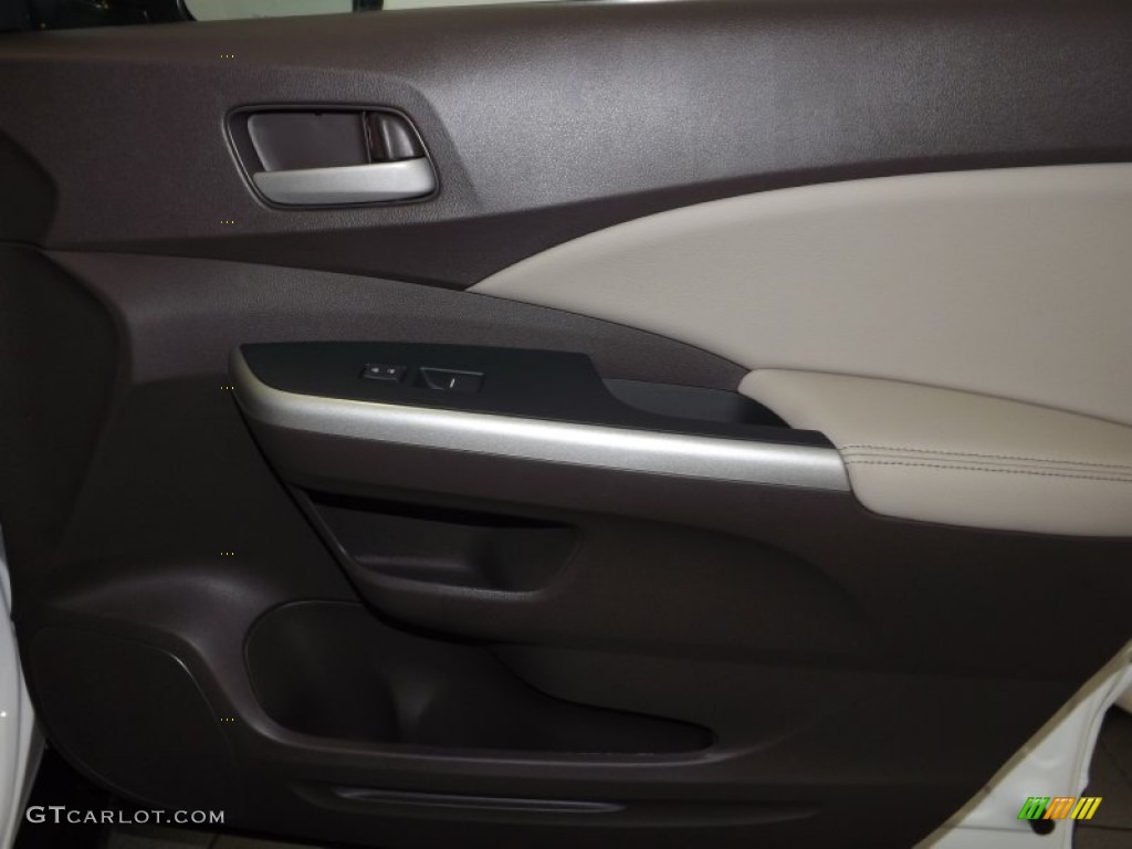 2014 CR-V EX-L - White Diamond Pearl / Beige photo #31