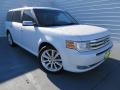 2010 White Platinum Tri-Coat Metallic Ford Flex Limited  photo #2