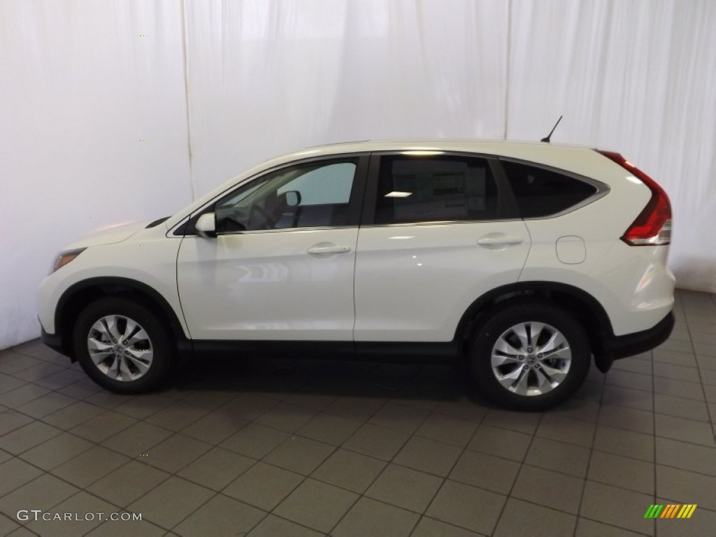 2014 CR-V EX - White Diamond Pearl / Beige photo #8