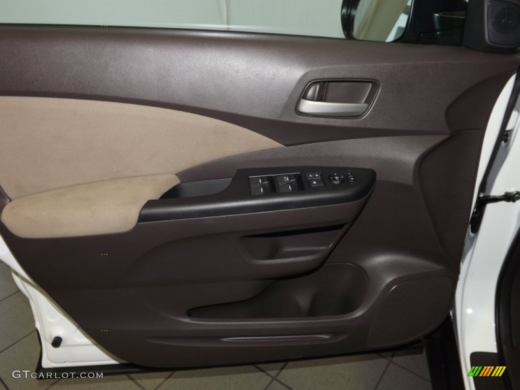 2014 CR-V EX - White Diamond Pearl / Beige photo #9