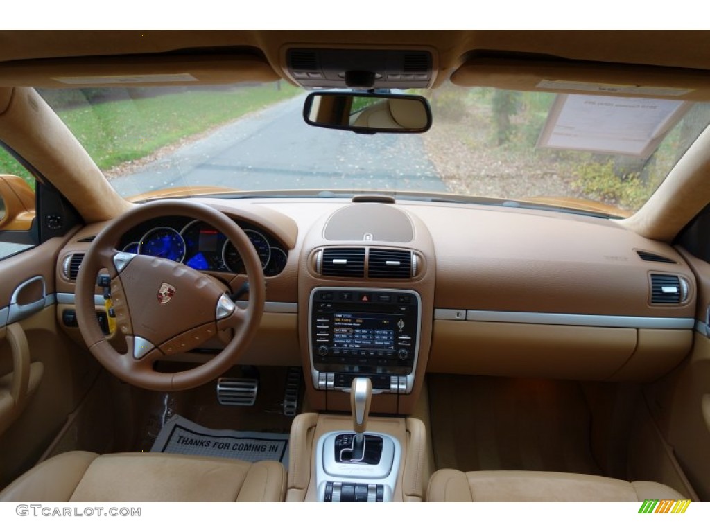 2010 Porsche Cayenne GTS Havanna/Sand Beige Dashboard Photo #87461429