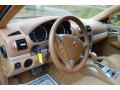 2010 Porsche Cayenne Havanna/Sand Beige Interior Steering Wheel Photo