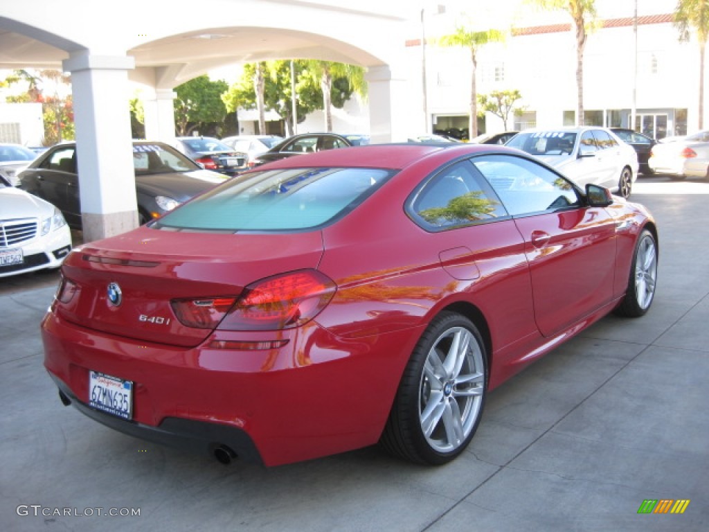 2013 6 Series 640i Coupe - Imola Red / Black photo #2