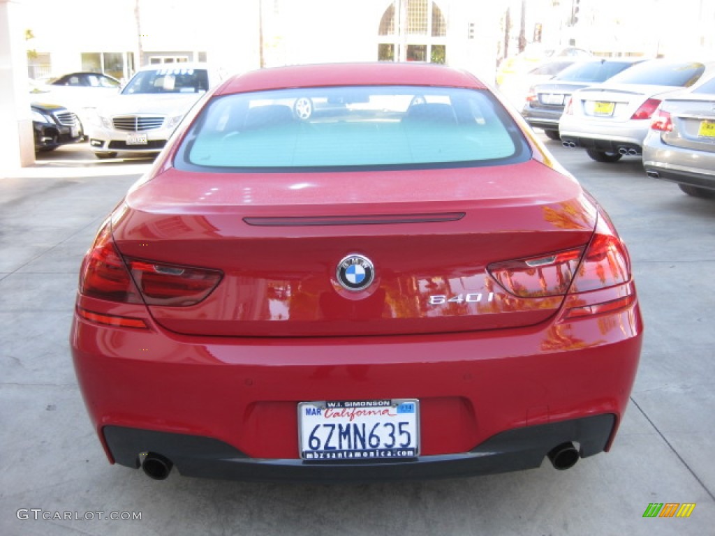 2013 6 Series 640i Coupe - Imola Red / Black photo #3