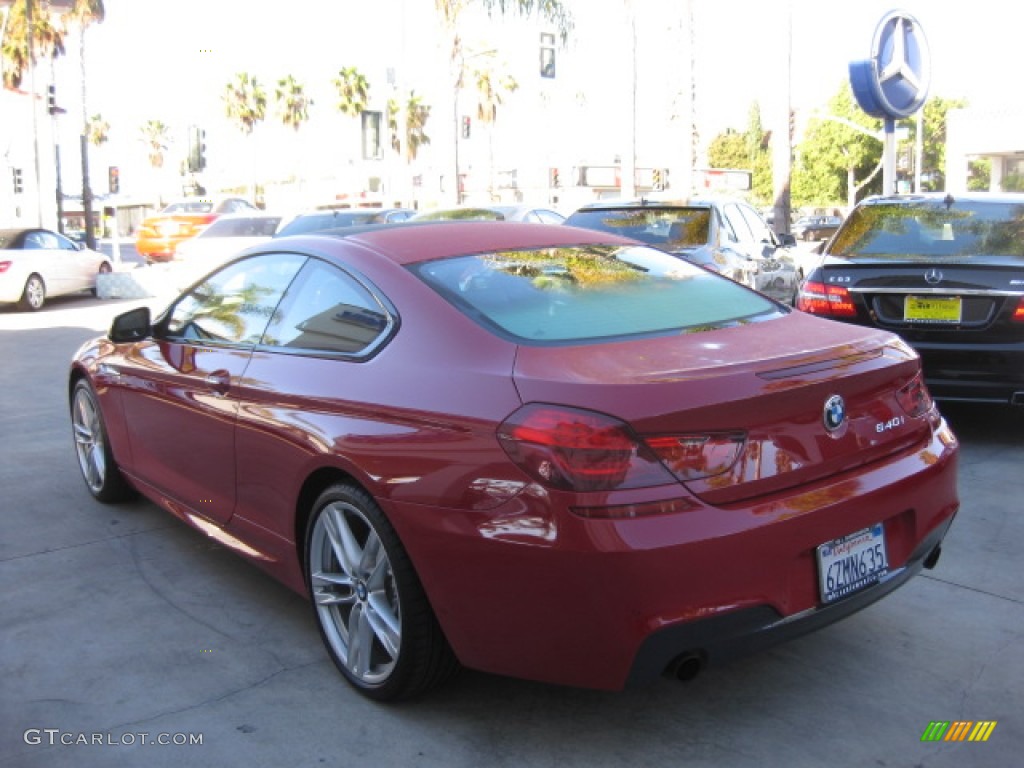 2013 6 Series 640i Coupe - Imola Red / Black photo #4