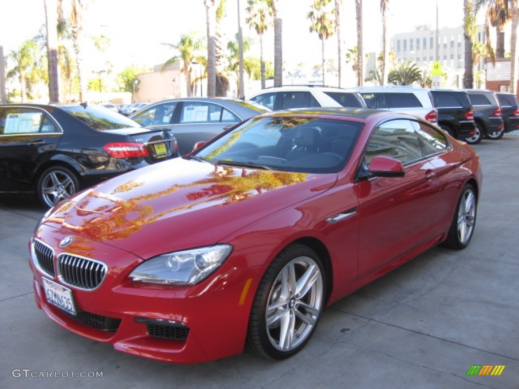 2013 6 Series 640i Coupe - Imola Red / Black photo #5