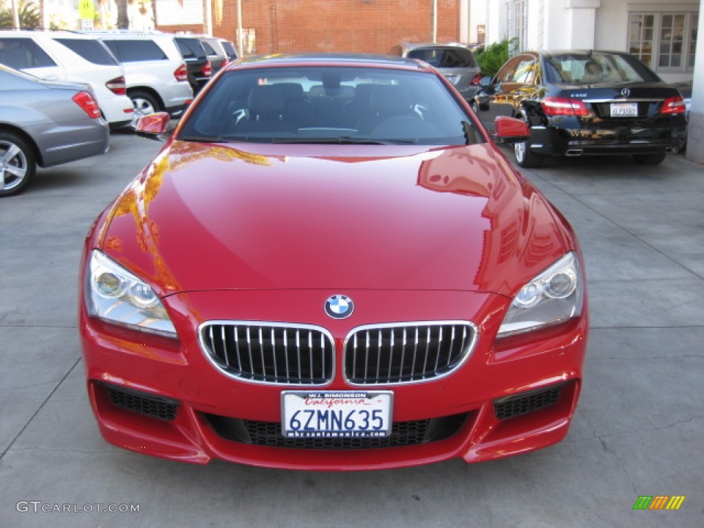 2013 6 Series 640i Coupe - Imola Red / Black photo #6