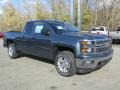 2014 Blue Granite Metallic Chevrolet Silverado 1500 LT Double Cab 4x4  photo #9