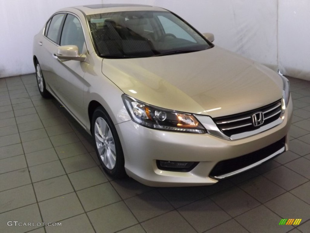 2014 Accord EX-L Sedan - Champagne Frost Pearl / Ivory photo #1