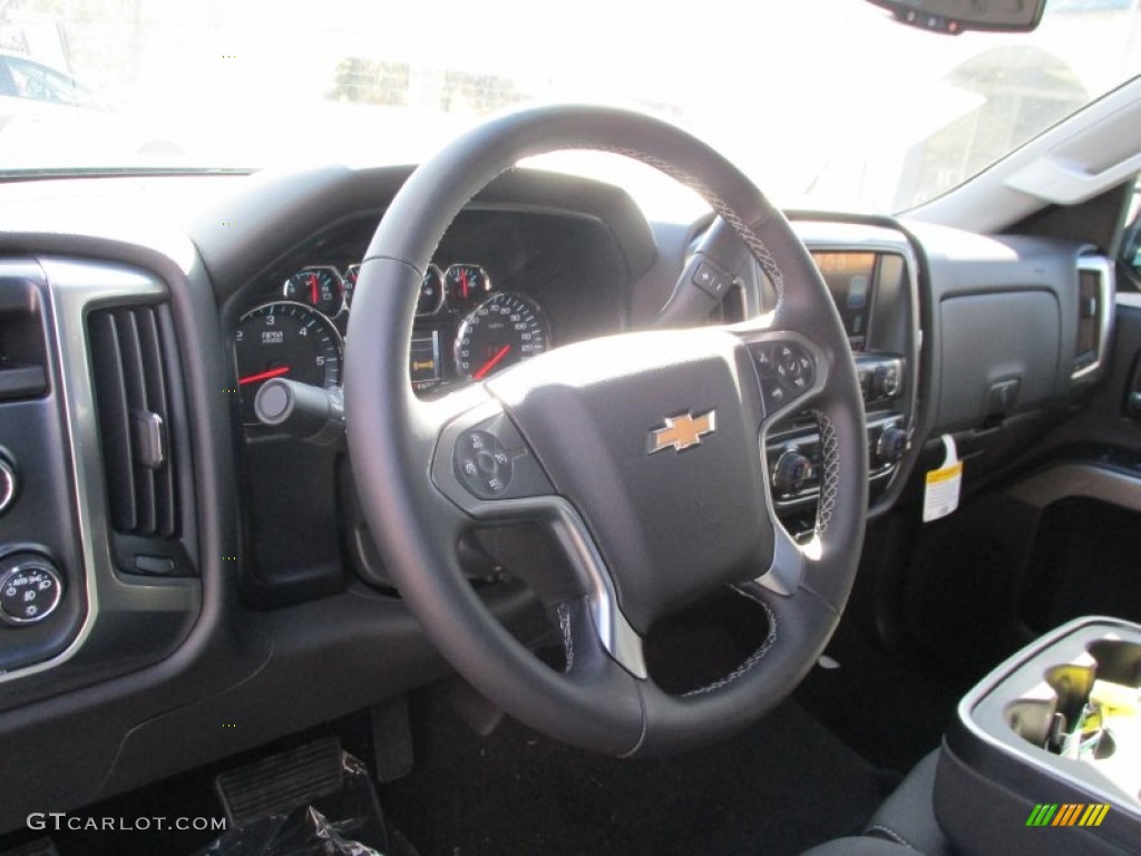 2014 Silverado 1500 LT Double Cab 4x4 - Blue Granite Metallic / Jet Black photo #14