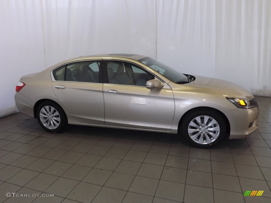 2014 Accord EX-L Sedan - Champagne Frost Pearl / Ivory photo #5