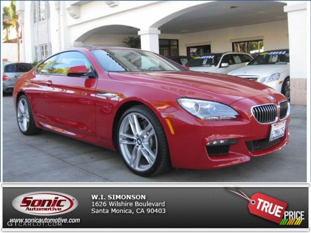 2013 6 Series 640i Coupe - Imola Red / Black photo #26
