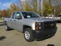 2014 Silver Ice Metallic Chevrolet Silverado 1500 WT Double Cab 4x4  photo #8