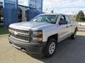 2014 Silver Ice Metallic Chevrolet Silverado 1500 WT Double Cab 4x4  photo #10