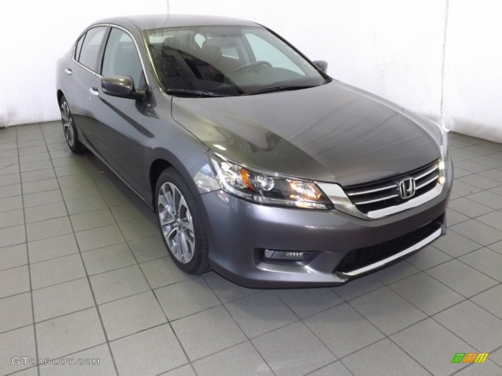 2014 Accord Sport Sedan - Modern Steel Metallic / Black photo #1