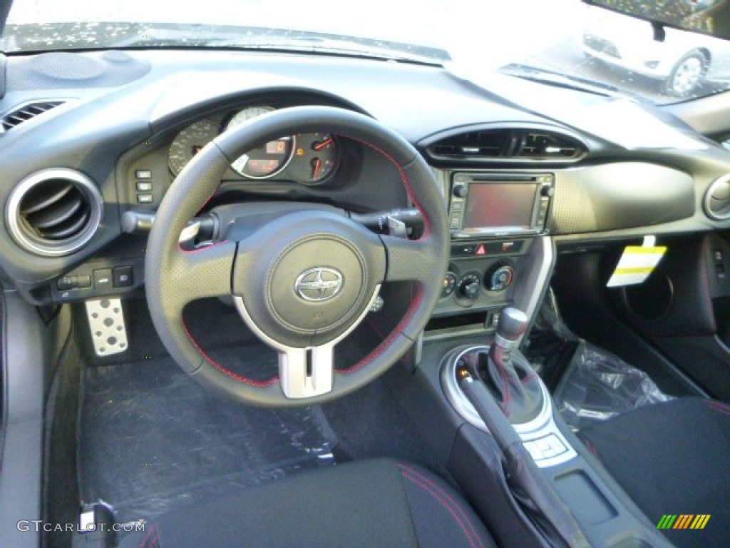 Black/Red Accents Interior 2014 Scion FR-S Standard FR-S Model Photo #87465308