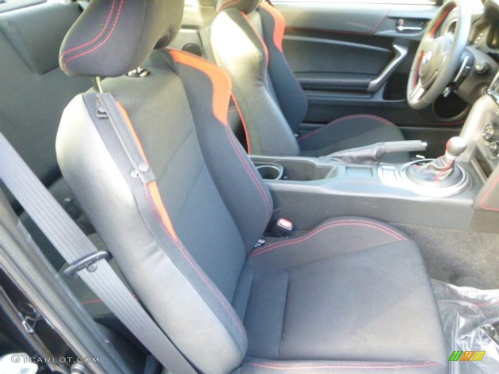 Black/Red Accents Interior 2014 Scion FR-S Standard FR-S Model Photo #87465356