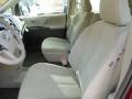2014 Toyota Sienna Bisque Interior Front Seat Photo