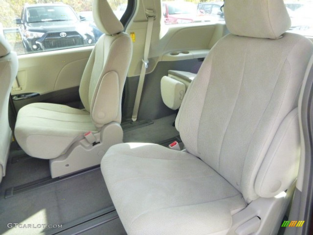 2014 Toyota Sienna L Rear Seat Photo #87466250