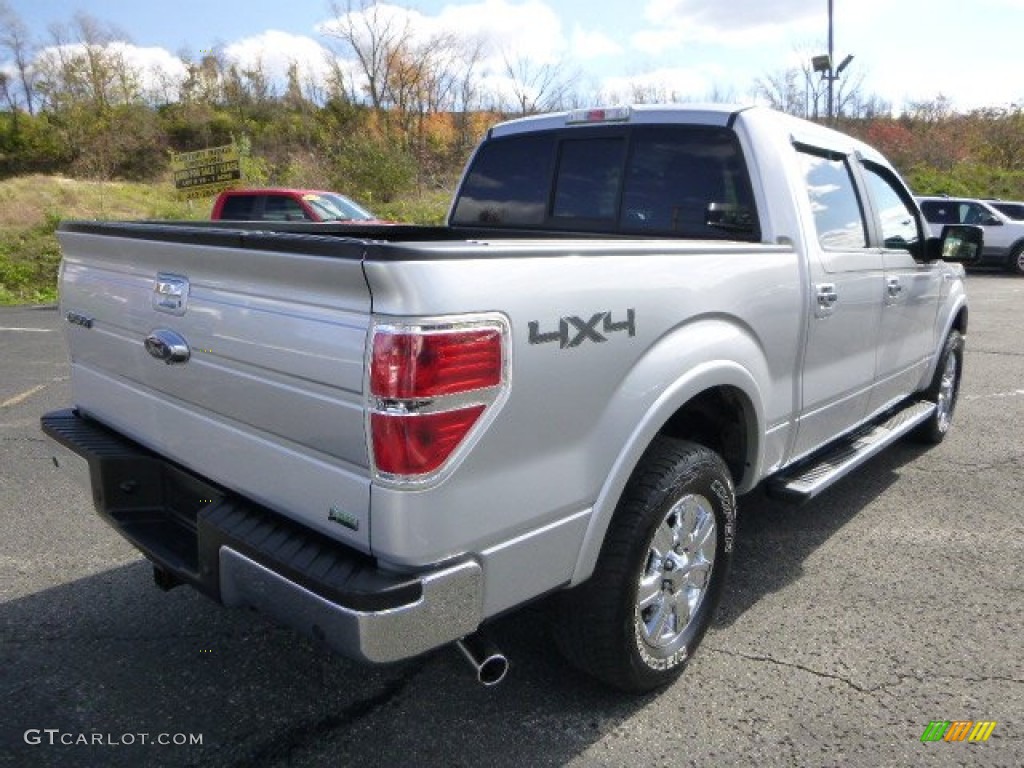 2010 F150 Lariat SuperCrew 4x4 - Ingot Silver Metallic / Black photo #2