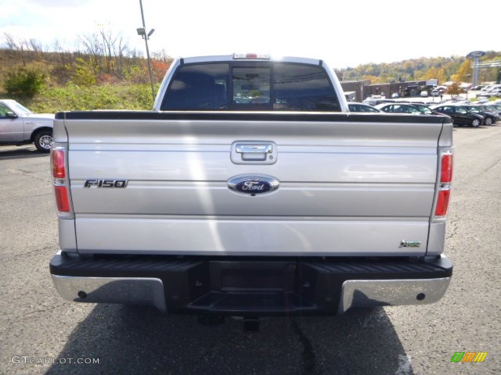 2010 F150 Lariat SuperCrew 4x4 - Ingot Silver Metallic / Black photo #3