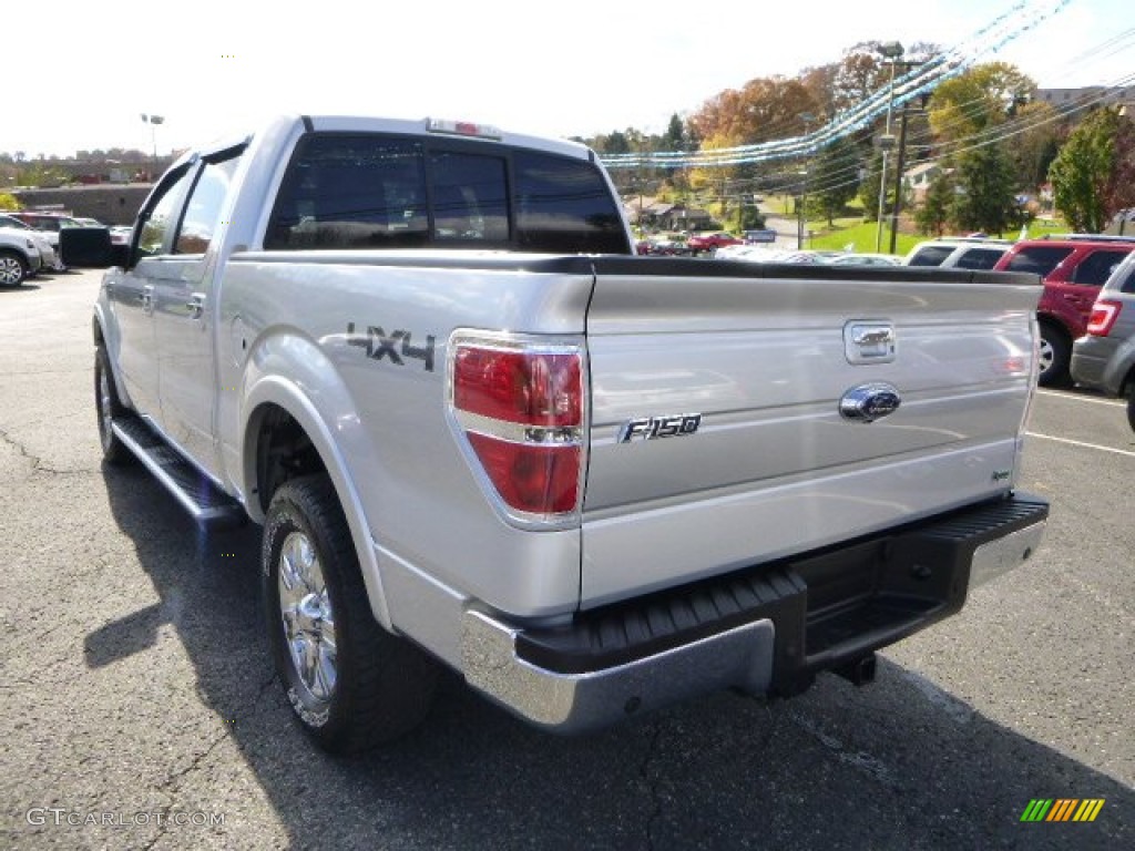 2010 F150 Lariat SuperCrew 4x4 - Ingot Silver Metallic / Black photo #4